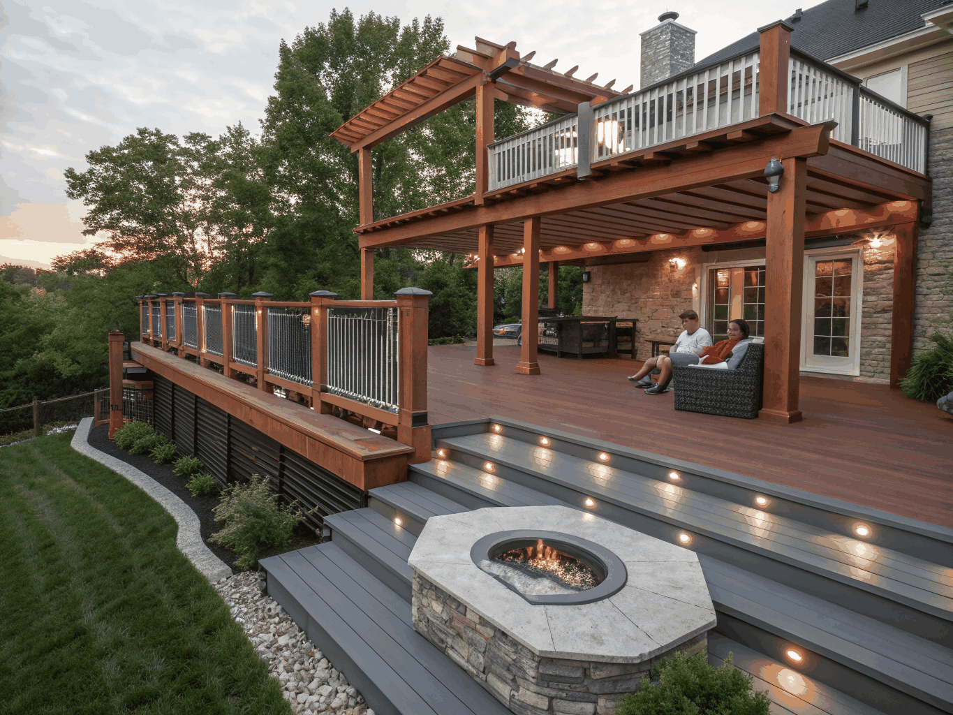 Custom deck build in Columbia, MD with premium materials