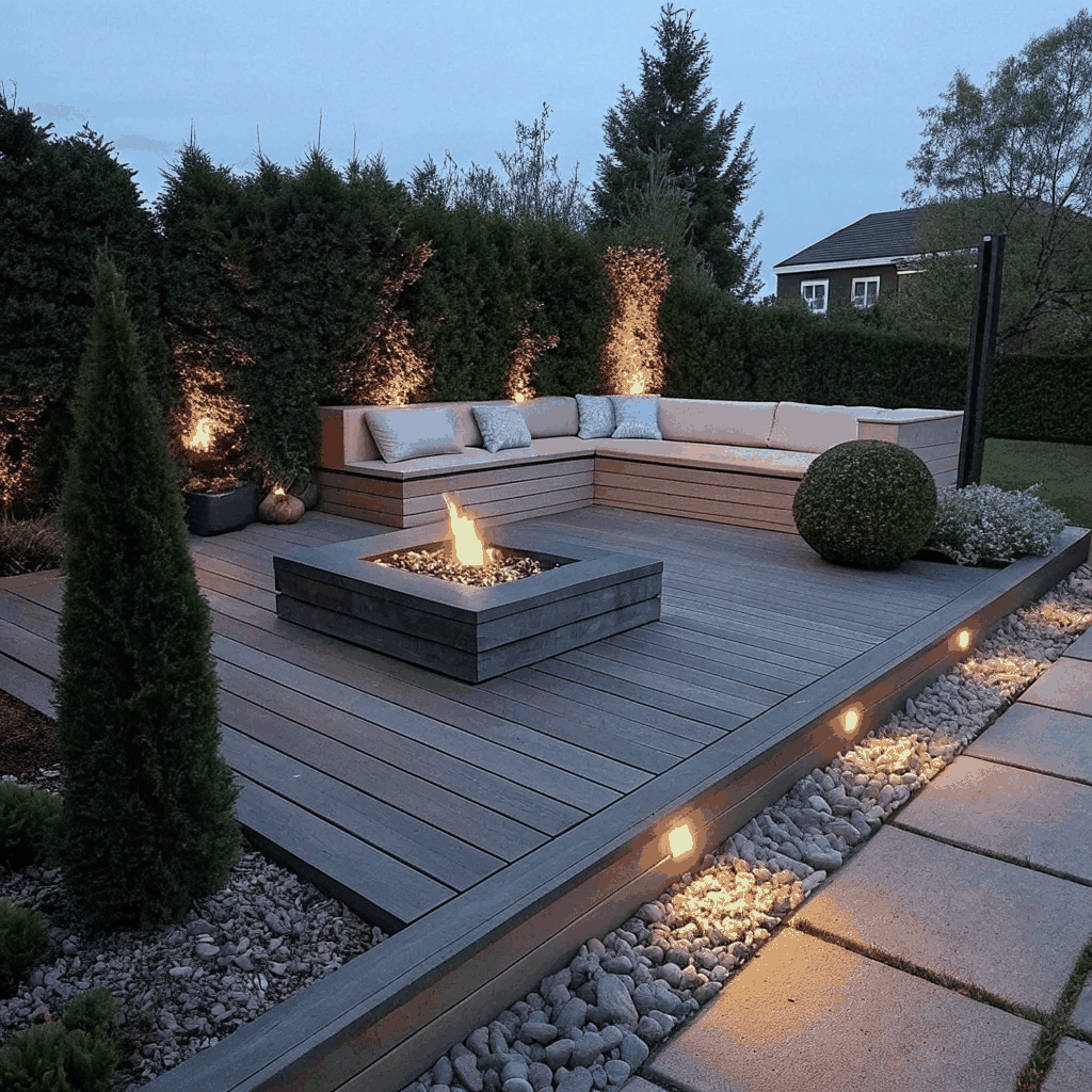 Spacious outdoor deck build for entertaining and relaxation